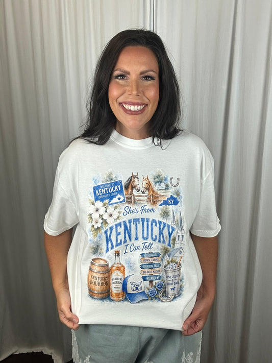 She's From Kentucky I Can Tell Graphic Tee
