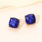 Square Cushion Stud Earrings