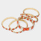 5PCS - Emerald Cut Round Stone Stretch Evening Bracelets
