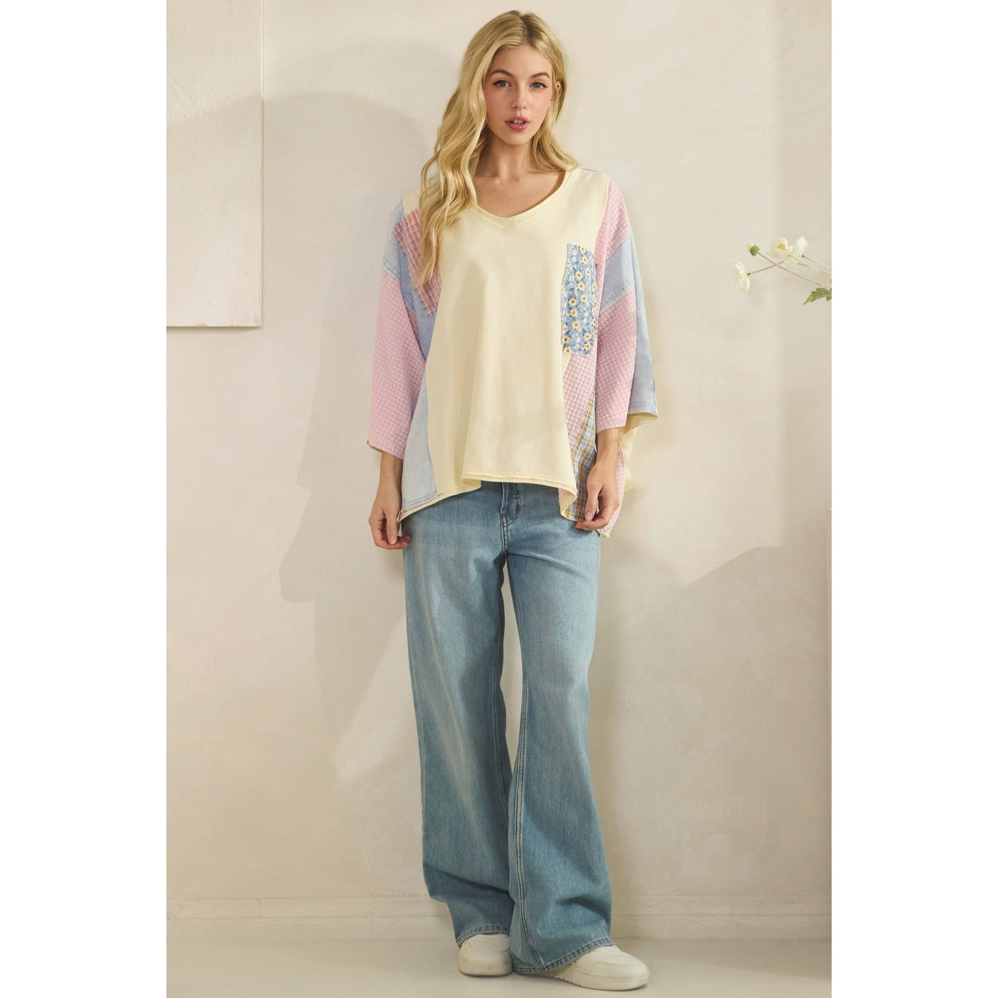 PATCHWORK DAYDREAM TOP (ST8420)