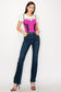 PLUS SIZE - HIGH RISE SKINNY BOOTCUT JEANS