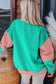 Women Colorblock Patchwork Drop Sweatshirt