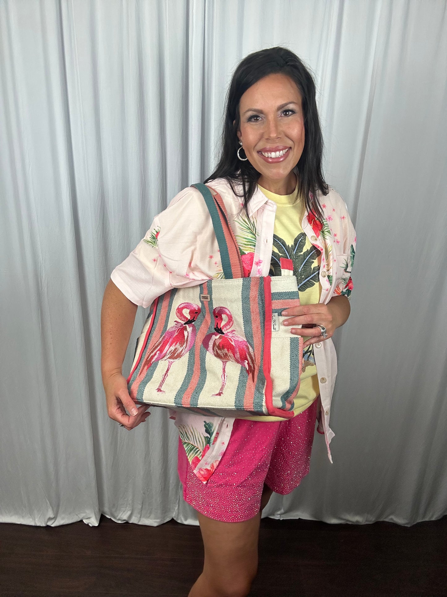 Flamingo, Shoulder Tote