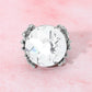 Metal Twig Detailed Round Stone Stretch Ring