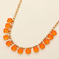 Cushion Teardrop Round Stone Link Evening Necklace