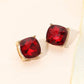 Square Cushion Stud Earrings