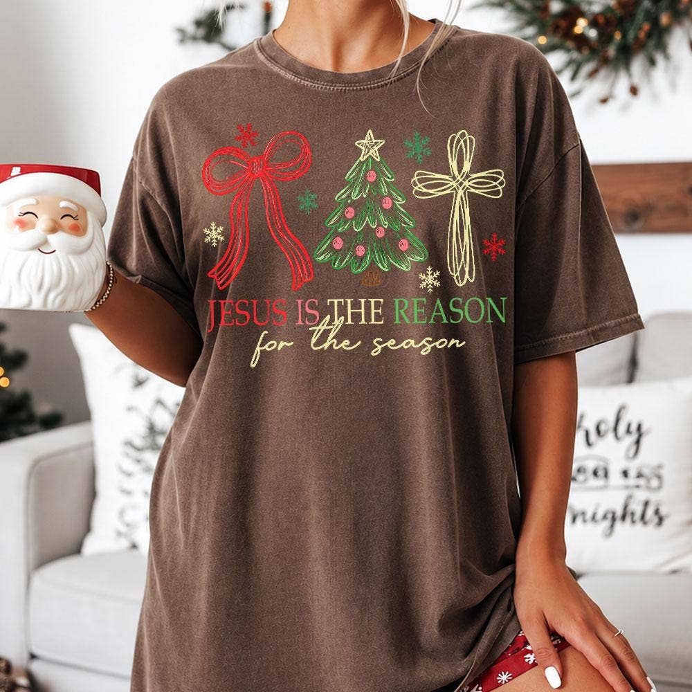 Comfort Colors Jesus Is The Reason Shirt,Jesus Christmas Tee
