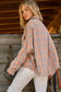 And The Why Full Size Plaid Button Up Raw Hem Shirt