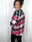 Black Plaid Colorblock Shacket