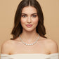 Round Stone Link  Statement Necklace