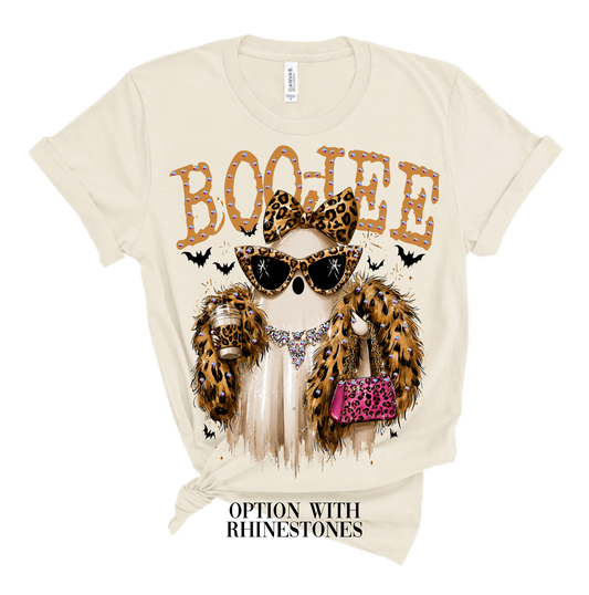 Boo-Jee Ghost Blingy Rhinestone Graphic Tee
