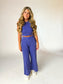 Iris Halter Neck Crop Top and Pants Set