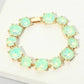 Cushion Square Stone Link Evening Bracelet