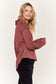 Deep V-neck Collared Longsleeve Knit Top JJT1024P