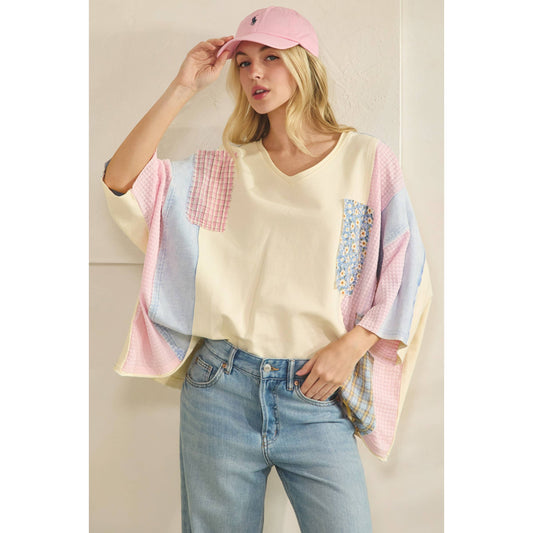 PATCHWORK DAYDREAM TOP (ST8420)