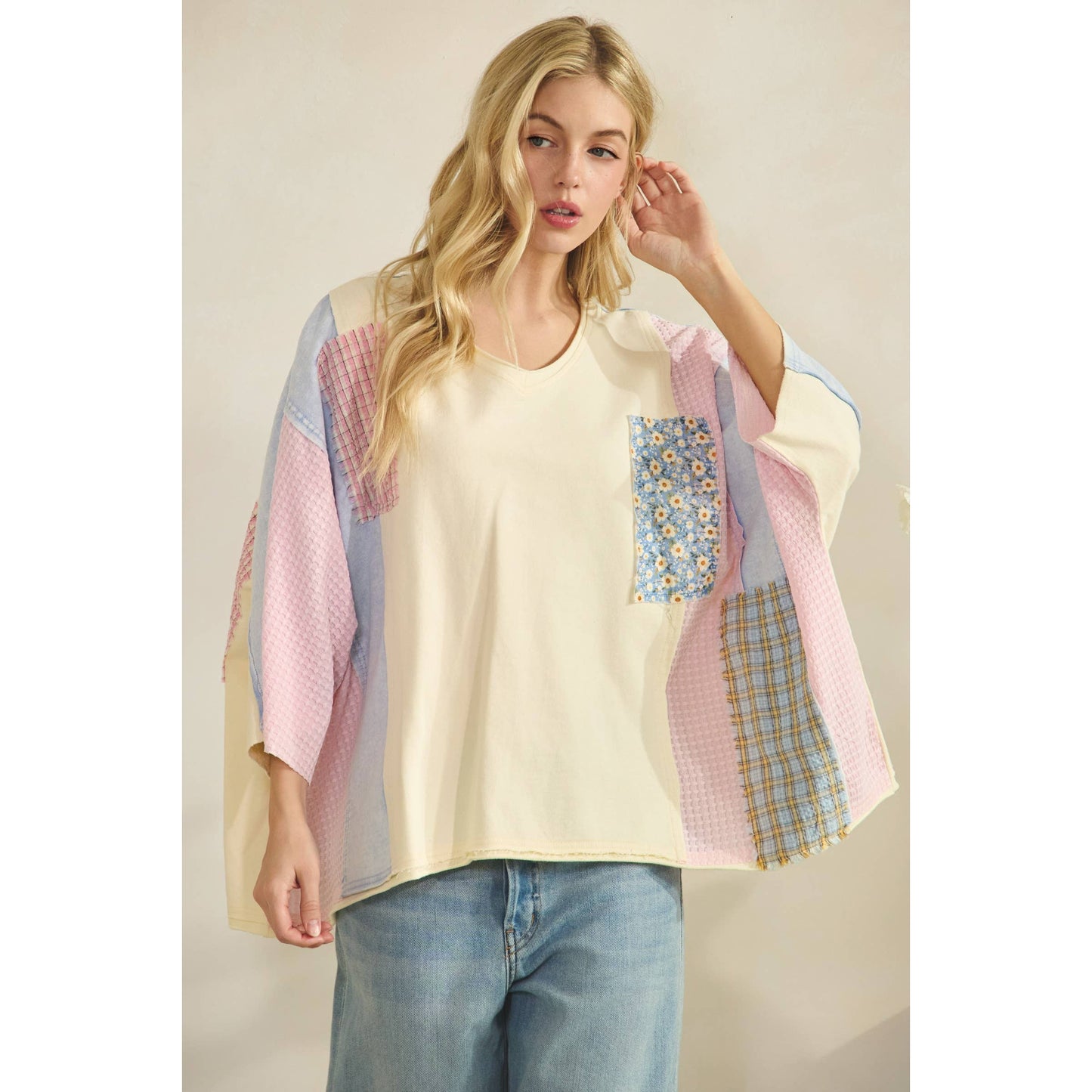 PATCHWORK DAYDREAM TOP (ST8420)