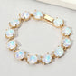 Round Stone Link Evening Bracelet