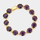 Round Stone Link Evening Bracelet