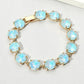 Round Stone Link Evening Bracelet
