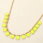 Cushion Teardrop Round Stone Link Evening Necklace