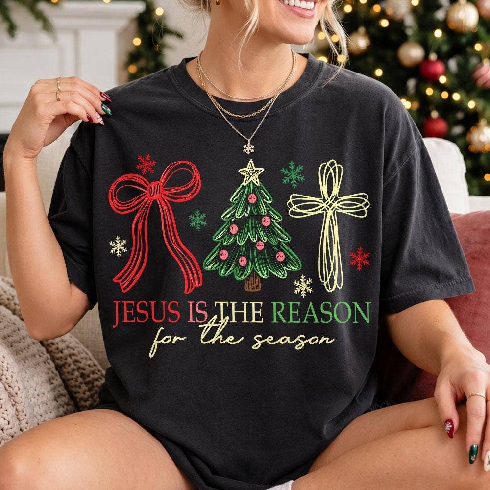 Comfort Colors Jesus Is The Reason Shirt,Jesus Christmas Tee