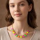 Cushion Teardrop Round Stone Link Evening Necklace
