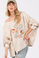 SAGE + FIG Flower Patch Dropped Shoulder Oversize Top