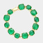 Cushion Square Stone Link Evening Bracelet