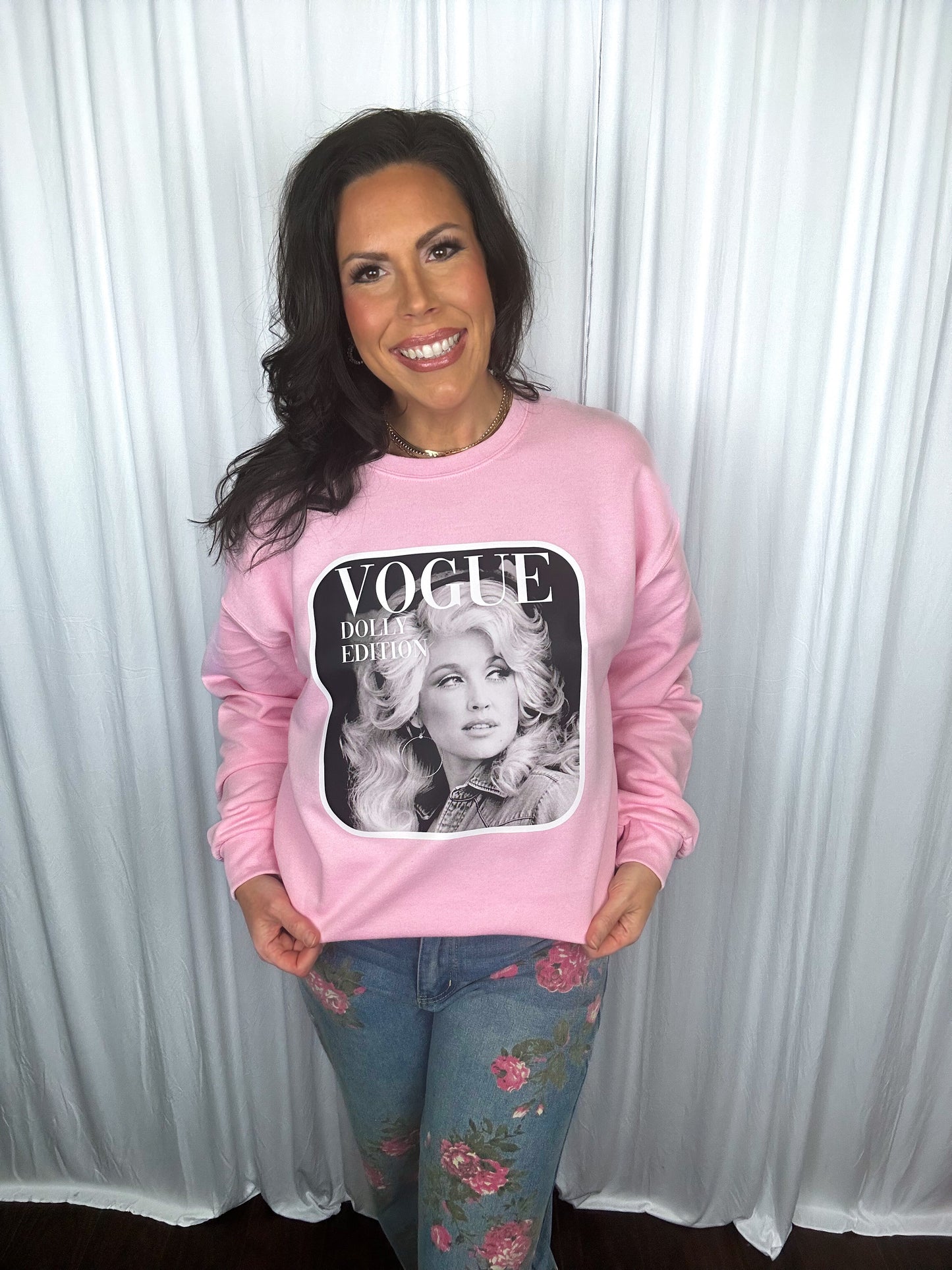 Pink Dolly Vogue Edition Sweatshirt