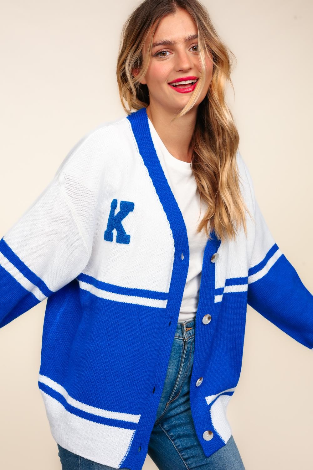Button Down Kentucky Sweater