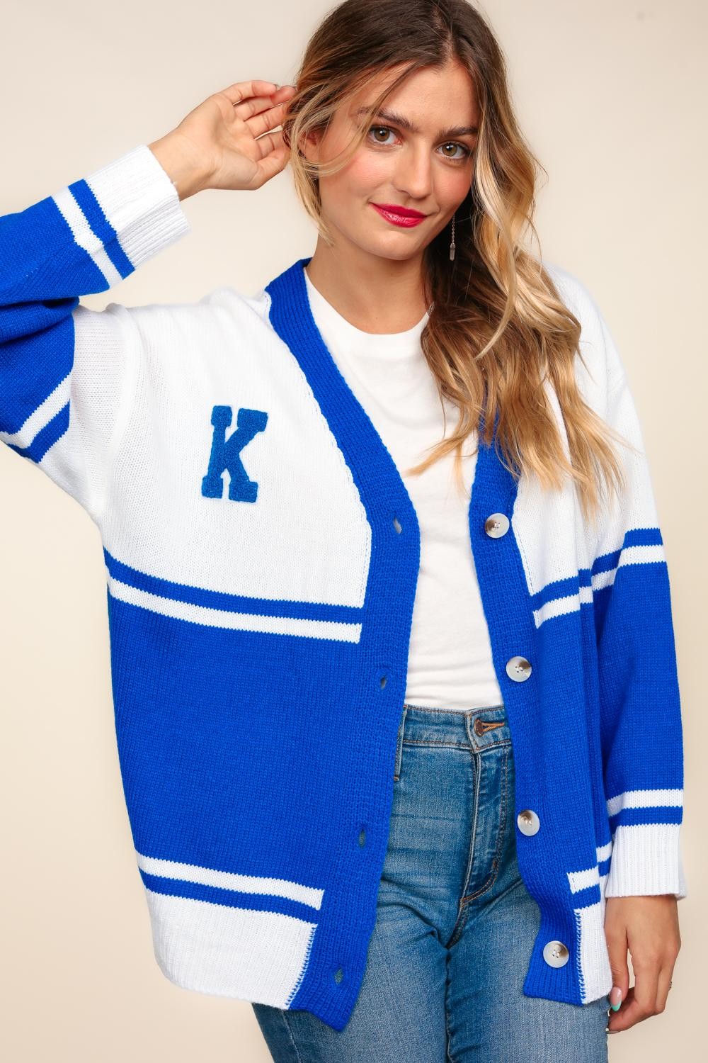 Button Down Kentucky Sweater