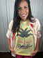 Palm Oasis Flamingo Graphic Tee | Summer Resort Style