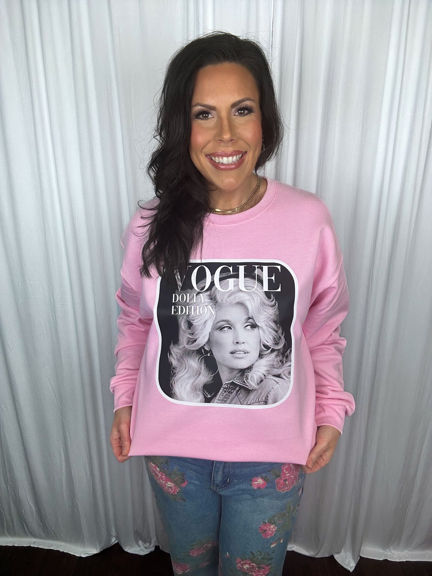 Pink Dolly Vogue Edition Sweatshirt