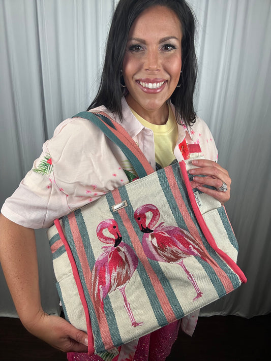 Flamingo, Shoulder Tote