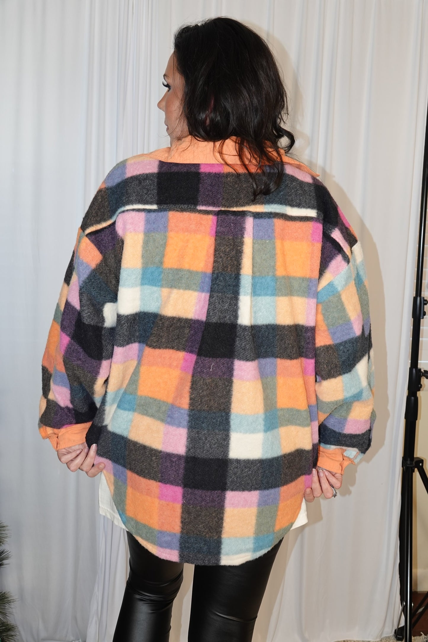 Multi-Colored Plaid Shacket