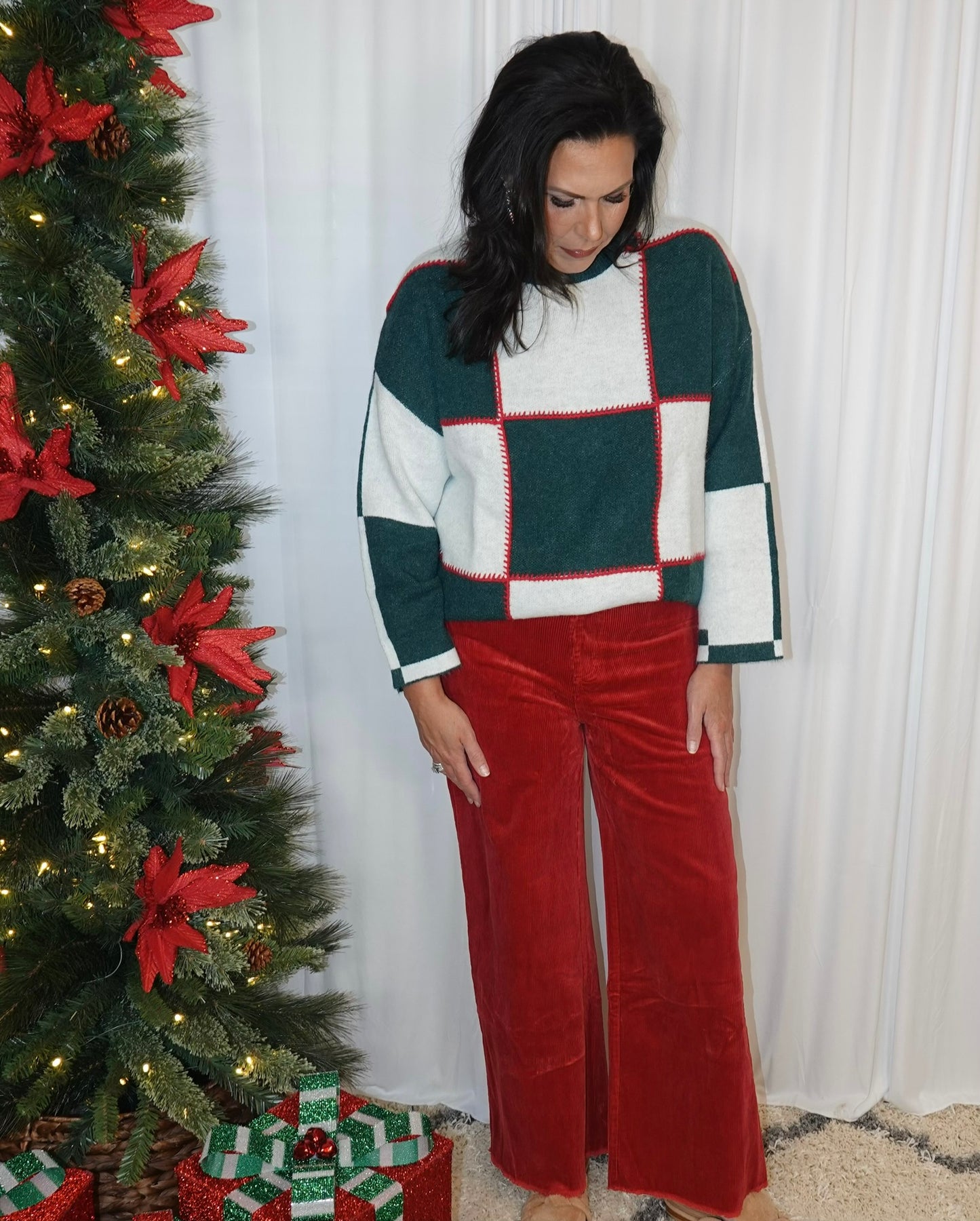 Color Block Oversized Sweater