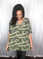 Camouflage oversized short sleeve t-shirt