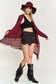 FRINGE KNIT CARDIGAN PLUS KRT1001