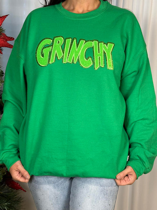 Sequin Grinchy Sweatshirt