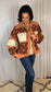 Boho Floral color block Jacket