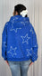 Hooded sweatshirt with embroidered stars