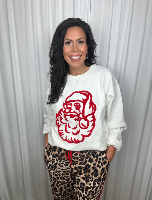 Fuzzy Santa Sweatshirt