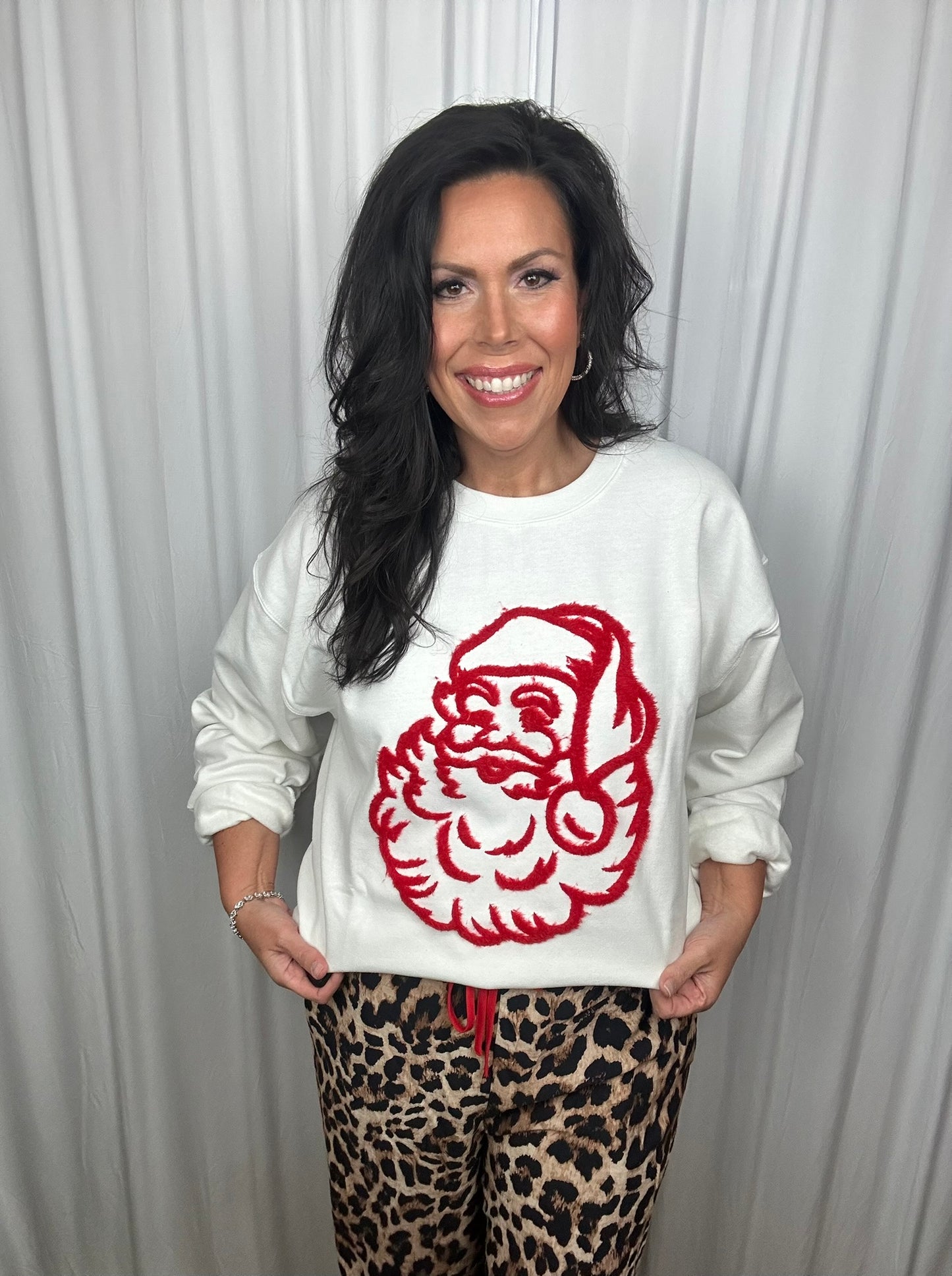 Fuzzy Santa Sweatshirt