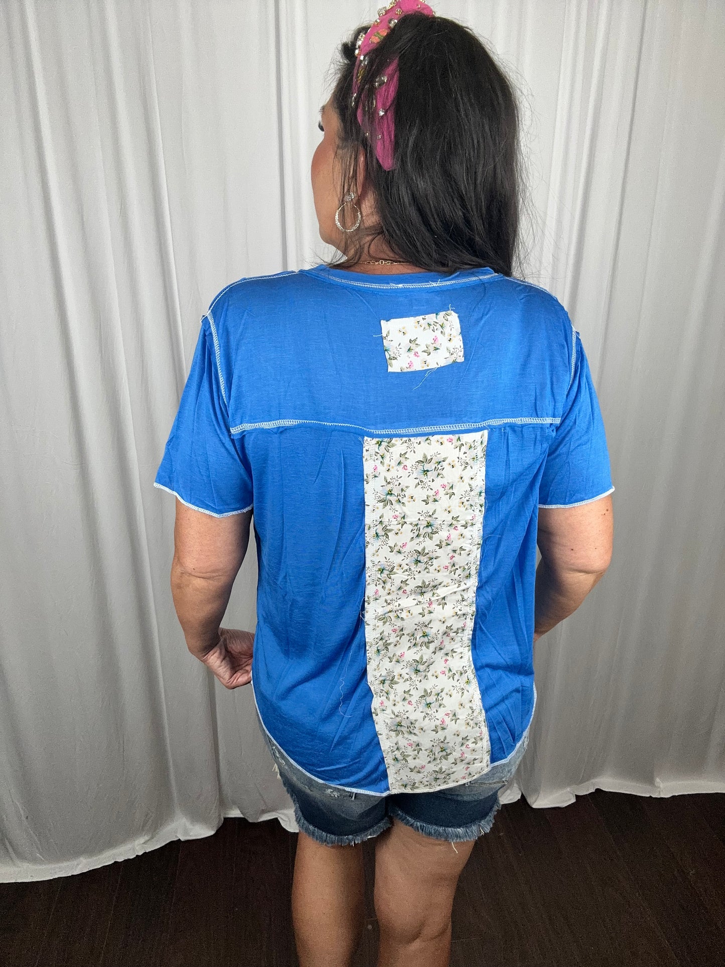 POL V-Neck Short Sleeve Dual Front Pocket Lightweight T-Shirt