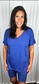 Brushed Microfiber V-Neck Top & Biker Shorts