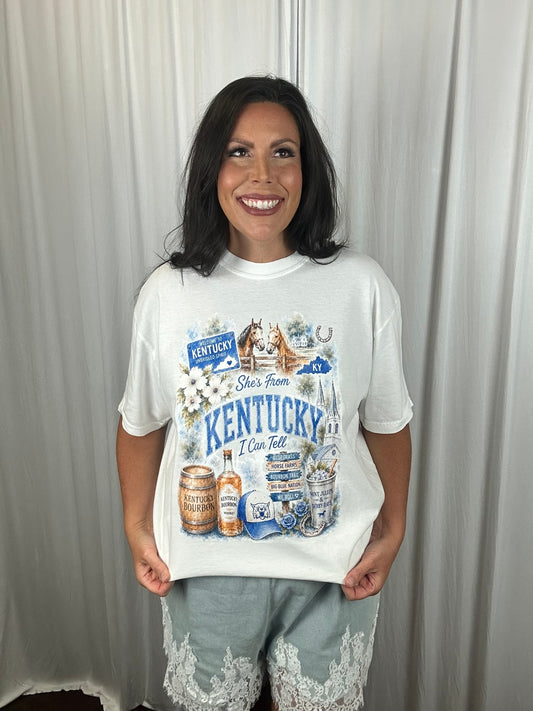She's From Kentucky I Can Tell Graphic Tee