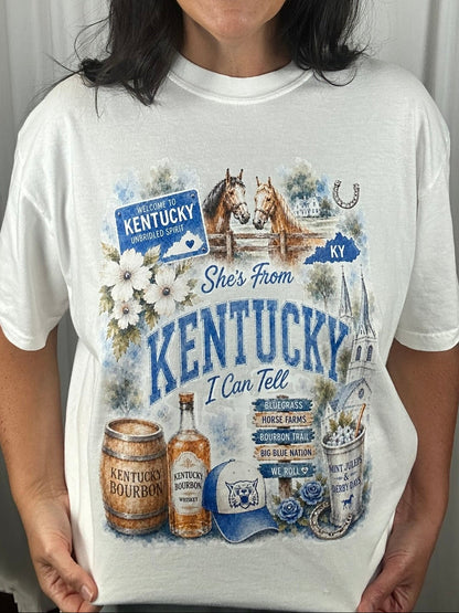 She's From Kentucky I Can Tell Graphic Tee