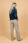 PRETTY BASH Gingham Plaid Tie Waist Shift Pants