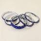 5PCS - Emerald Cut Round Stone Stretch Evening Bracelets