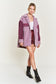 Plus Size Colorblock sherpa jacket JJO5017P